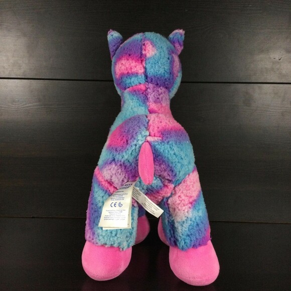 Build-A-Bear - Llama - Pink/Blue/Purple - Marbled Colors Plush - Picture 2 of 3